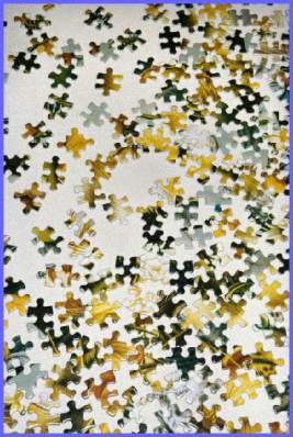 picture of bestrewn puzzle pieces
