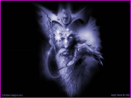 Stylish white bearded wizard