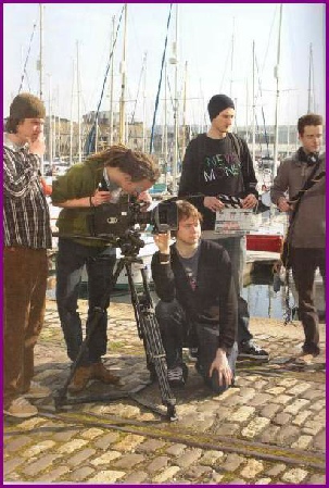 Five members of independent film vrew